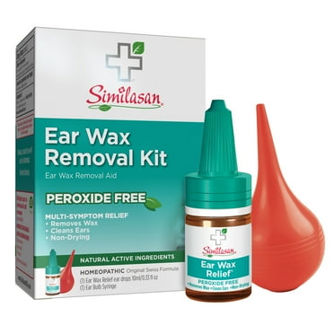 Similasan Ear Wax Removal Kit, Ear Drops & Ear Syringe to Remove Ear Wax, 0.33 fl oz, 1 Kit