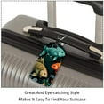 thumbnail image 3 of Square 2Pack PU Leather Fish Cruise Luggage Tag with Privacy Cover and Name ID Tag for Travel Handbags Backpacks Luggage Tags, 3 of 6