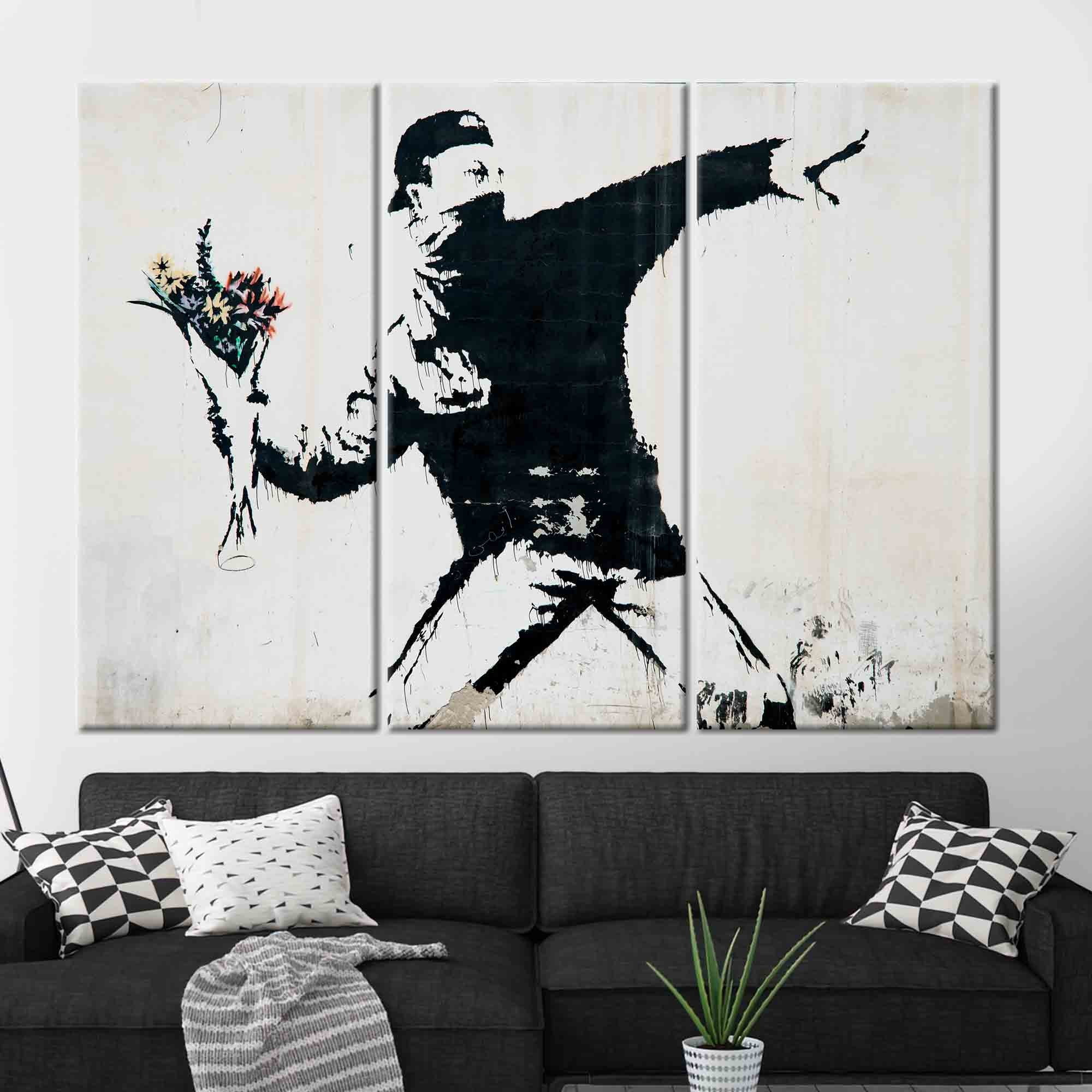 難あり バンスキー FLOWER BOMBER フラワーボンバー BANKSY FLOWER