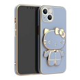 thumbnail image 3 of Plating Hello Kitty Case for Xiaomi Redmi Note 12 Turbo 12S 11 Pro 11s 10s 10 9 8 9s 12C 13C A1 K50 K60 Ultra Holder Stand Cover, 3 of 5