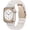 Rose Gold, variant on Resin Band Compatible with Apple Watch Series 7/8/9/10/11 41/40/38/42mm, Women Fashion for iWatch Series 6/5/4/3/2/1/SE, Lightweight Bracelet Wristband Replacement, Ivory White-Rose Gold