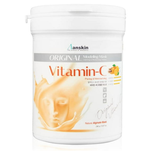 ZEESOON Anskin Vitamina C Modeling Mask Powder Pack Puring & Hidratante (240g 8.46oz) Tratamiento para la piel y los poros