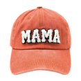 thumbnail image 2 of LiuXxxx Fashionable English Letter Embroidered Solid Color Baseball Cap Outdoor Sunshade Visor Headwear for Adults Orange, 2 of 3
