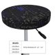 thumbnail image 4 of Balery Mathematica Science Fundas de asiento para taburete de bar redondo de tela de terciopelo ajustables que protegen de arañazos y manchas para sillas de 14 a 17 pulgadas.-13 inch, 4 of 7