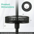 thumbnail image 3 of Costway Patio Umbrella Table Tray with Storage Fit 1.5"/1.34"/1.26" Umbrella Poles, 3 of 10