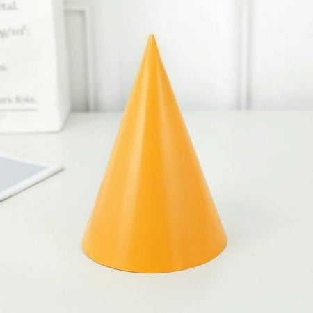10 PCS Pastel Party Hats for Kids and Adults Rainbow Party Supplies for Party Decorations Party Headwear for Birthday|Celebration|Party Macaron Cone Kids Hats for Girls Boys Women Men Orange