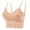 Beige, variant on Gymayou Women Plus Size Lace Bralette Adjustable Spaghetti Straps Longline Tube Top Bra Wireless Floral Lace Camisole Beige L