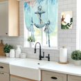 thumbnail image 5 of Coastal Anchor Blue Balloon Curtains for Living Room/French Door, Summer Beach Nautical Coral Starfish Tie Up Curtains 63 Inch Length Energy Saving Kitchen Curtains Shades for Windows 42"x63", 5 of 8