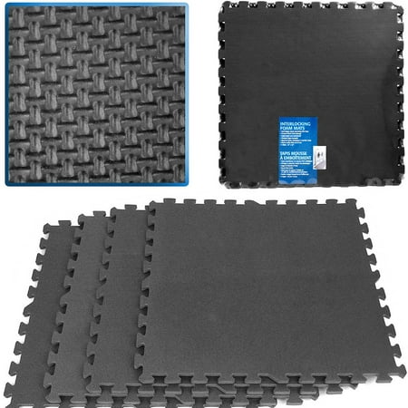 Global Flooring - ADG Ultimate Comfort Black Foam Flooring - 16 Square Feet1.0 ea (pack of 4)