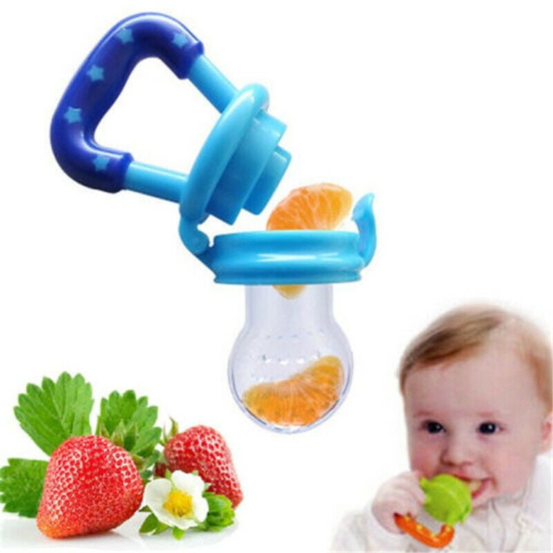 Portable Baby Food Fruit Nipple Feeder Pacifier Safety Soft Silicone Feeding new 