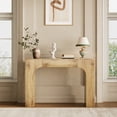 thumbnail image 3 of 47 Inch Long Console Table with Drawer, Narrow Rectangular Sofa Table Behind The Couch, Farmhouse Entryway Table for Entrance, Hallway, Living Room (Natural), 3 of 10