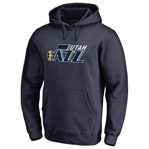 Men's Navy Utah Jazz Primary Logo Pullover Hoodie