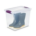 thumbnail image 6 of Sterilite 66 Qt Latch Lid Tote, 6 Pack, and 27 Qt Latch Lid Tote Bins, 6 Pack, 6 of 11