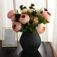 thumbnail image 5 of Peonies Artificial Flowers, Faux Peony Flowers Real Touch Fake Silk Bouquet for Arrangements Dining Table Centerpieces for Kitchen Bridal Wedding Party (1 Pack, Light Pink), 5 of 9
