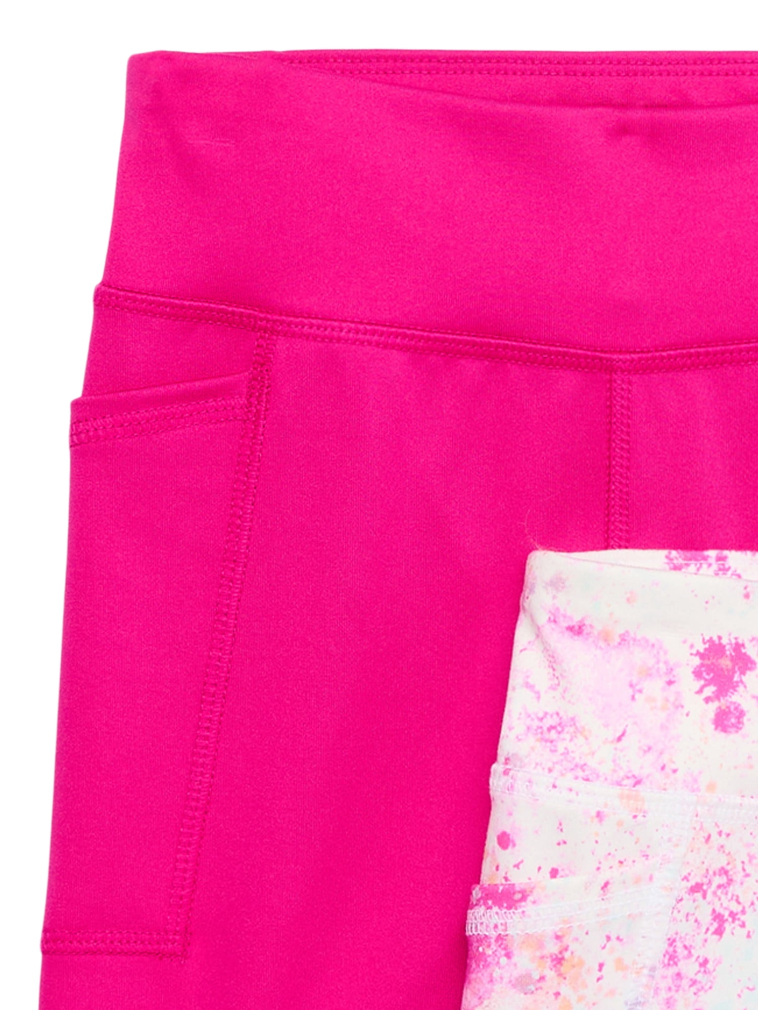 Athletic Works Girl's Active Bike Short, 2-Pack, Sizes 4-18 & Plus