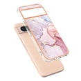 thumbnail image 2 of SaniMore for Google Pixel 8 6.2" 2023 Case with Wireless Charging Shockproof TPU Backplane Glitter Marble Pattern Fashion Design Anti-drop Anti-fingerprint Skin-feel Cover for Google Pixel 8, Rosegold, 2 of 12