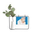 thumbnail image 1 of Blue Peace Girl Anti-war Pattern Metal Picture Frame Cerac Vase Decor, 1 of 2