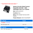 thumbnail image 2 of Ignition Coil with 6 Blade Terminal - Compatible with 2001 - 2005 Volkswagen Jetta 2.0L 4-Cylinder 2002 2003 2004, 2 of 2