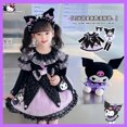 thumbnail image 1 of Conjunto de falda Lolita de Anime Sanrioed para niña, vestido de manga larga de otoño para niña Kuromi, vestido de princesa de Cosplay con lámpara, regalo de Halloween, 1 of 5