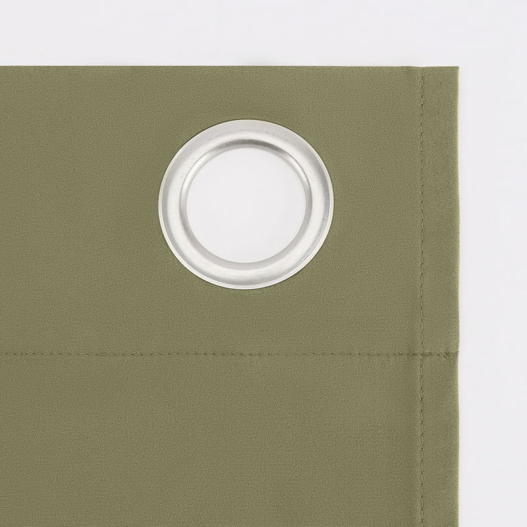 Sun Zero Cyrus Thermal 100% Blackout Grommet Curtain, 40" x 84", Olive photo 5