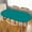 Teal, variant on Teal Table Cloth Oval Fitted Tablecloth with Elastic Edged Solid Color Tablecloths for Dining Wedding Birthday Party Picnic Camping, Washable Cloths, Fit for 48"x68" Oval Tables