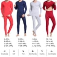 thumbnail image 3 of Sonducket Ropa interior térmica para hombre, ropa interior elástica de manga larga con cuello para invierno, ropa interior para Camisetas Azul oscuro XXL, 3 of 6