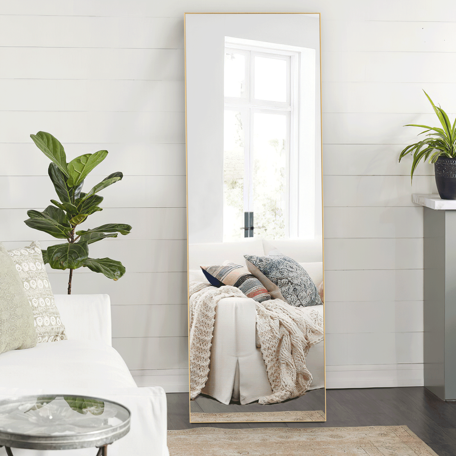 Neutype Full Length Mirror Decor Wall, Full Length Mirror In Living Room Ideas