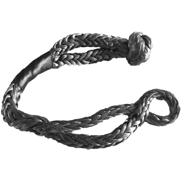 shiyou-UHMWPE 7/16" Soft Shackle with Black Saft Guard Heavy Duty for 4 Off-Road ATV UTV Winch Ropes-Grey Color