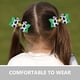 thumbnail image 2 of KAKOWELY 2 lazos para el pelo para niñas, pinzas para el pelo con lazo de fútbol, bonitos accesorios para el pelo para fiestas deportivas., 2 of 5