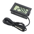 thumbnail image 2 of Medidor de temperatura electrónico, termómetro con pantalla digital, termómetro con pantalla digital negro, mini termómetro diseñado para precisión, 2 of 8