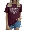 thumbnail image 4 of HCYSFG Womens Heart Graphic T Shirts Crew Neck Short Sleeve Casual Tee Summer Outdoor Vacation Weekend Graphic Tee Tops, 4 of 4