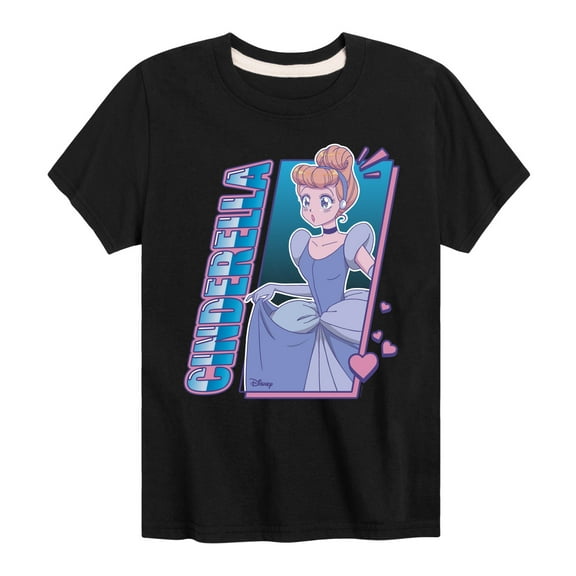 Disney - Cinderella Anime - Toddler & Youth Short Sleeve Graphic T-Shirt
