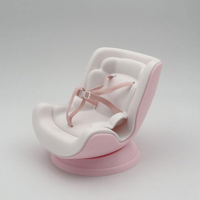 Protector de asiento de coche para muñeca Labubu de 17 cm con accesorios