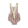thumbnail image 4 of Kiapeise Baby Ribbed Sleeveless Rainbow Pattern Square Collar Button Romper, 4 of 9