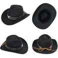 thumbnail image 5 of Classic Womens Western Cowboy Cowgirl Hats with Wide Belt, 5 of 5