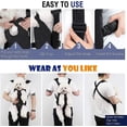 thumbnail image 3 of Mochila para mascotas Bolsa para transportar perros, mochilas con patas ajustables, bolsa de viaje portátil para mascotas, transpirable y cómoda, especialmente para perros pequeños y mediano, 3 of 4