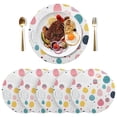 thumbnail image 5 of Ryvnso Easter Colorful Eggs Round Plate Mats Dining Table Placemat Set of 4 for Holiday Decoration, 5 of 7