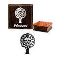 thumbnail image 1 of Printtoo Wooden Square Rubber Stamp Tree With Bird Pattern Craft Textile Block-2 x 2 Inches, 1 of 2