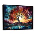 thumbnail image 2 of Designart "Magical Landscape In Colorful Sunrise" Lightning Floater Framed Canvas Art Print, 2 of 5