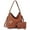Brown, variant on Women Large Tote Bag PU Leather Handbags Fashion Hobo Shoulder Purse with Wallet
