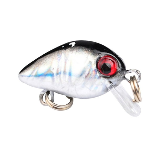 Shengyu Leurres de Pêche Réalistes Crankbaits Durs Petits Leurres Réalistes Simulation Hameçons d'Eau Salée 1ensemble