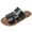 Black, variant on Womens Flat Sandals Open Toe Slip on Slipper Dressy Comfortable Summer Beach Slides Bridal Wedding Dress Shoes Beige Size 8.5