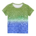 thumbnail image 4 of Nskgu Girls Casual Short Sleeve T Shirts Printed Tee Blouse Kids Loose Tunic Tops Summer Tops for Kids Size 3-12 Years under $10, 4 of 4