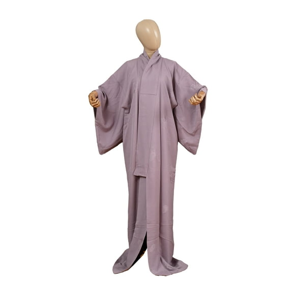 DEAR VANILLA Authentic Traditional Japanese Tango Chirimen Silk Iromuji Kimono for Women Robe Made in Japan KMC-0078