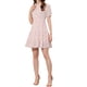 thumbnail image 2 of INSPIRE CHIC Vestidos de flores con cuello Peter Pan para mujer en corte acampanado color rosa, 2 of 5