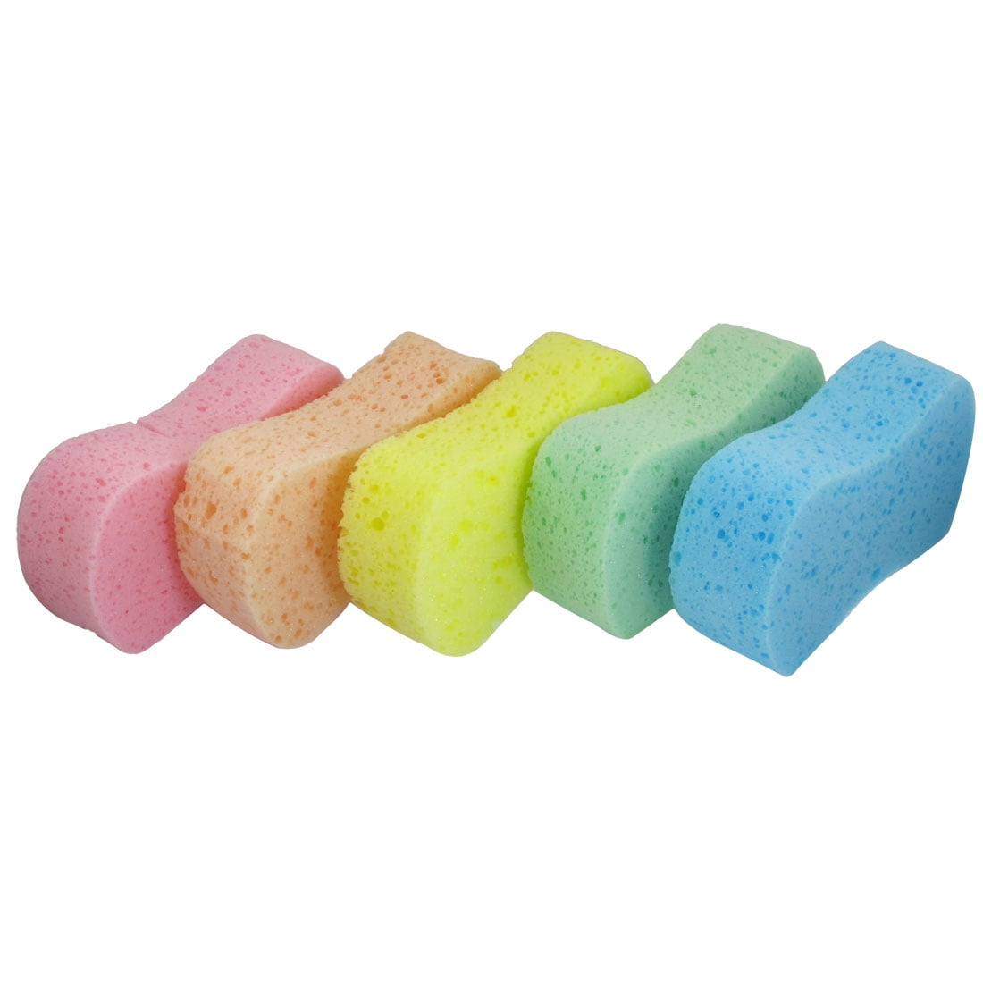 5 Pcs Assorted Color 8 Shape Cleaning Sponge Pad for Auto Cars