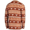 thumbnail image 3 of Men's Concepts Sport Texas Orange Texas Longhorns Ugly Sweater Knit Long Sleeve Top and Pant Set, 3 of 5