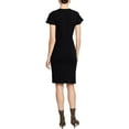 thumbnail image 2 of Rachel Roy Womens Amelie Ruched Jersey Dress, Black, Medium, 2 of 2