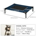 thumbnail image 3 of PawHut Lit Surélevé pour Chien, pour Chiens Moyens, Intérieur Extérieur, Bleu, 3 of 10