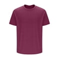 thumbnail image 4 of Guluxicc Cotton T Shirts for Men Lightweight Short Sleeve Crew Neck Solid Color Tops Relaxed Fit Summer Casual Tops, 4 of 6